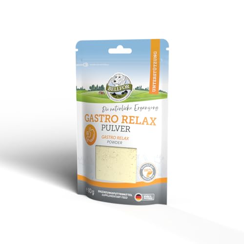 Bellfor Nahrungsergänzungsmittel für Hund Darm - Gastro Relax Pulver 80 g. Angereichert mit Molkepulver und Pektin, 80g – Ideal für Hund von Verdauungsbeschwerden. Sicher für Alle Rassen. von Bellfor