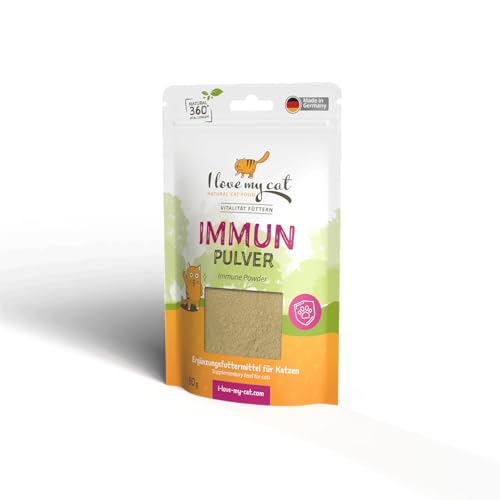 I Love My Cat Nahrungsergänzungsmittel für Katzen mit Sorgfältig Abgestimmte Zusammensetzung Von Tierärzten Entwickelte Rezeptur Ohne Künstliche Zusatzstoffe Immun Pulver 80g I Love My Cat Nahrungsergänzungsmittel für Katzen mit Sorgfältig Abgestimmte Zusammensetzung Von Tierärzten Entwickelte Rezeptur Ohne Künstliche Zusatzstoffe Immun Pulver 80g von I love my cat NATURAL CAT FOOD