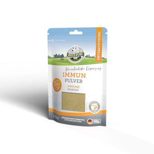 Bellfor Immunpulver für Hunde 250g, Immunsystem stärken bei Hunden, Nahrungsergänzungsmittel mit Propolis zur Unterstützung des Immunsystem bei älteren und geschwächten Hunden von Bellfor