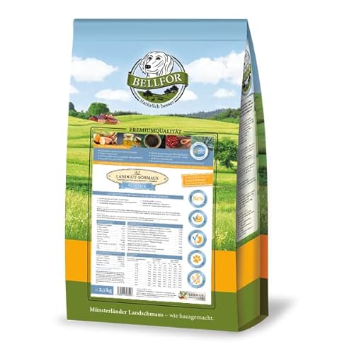 Bellfor Landgut-Schmaus Junior – Getreidefreies Trockenfutter für Welpen – 2,5 kg – Mit Insektenprotein, Hypoallergen & Besonders Verträglich für Junghunde von Bellfor