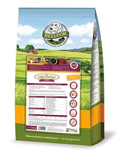 Bellfor Landgut-Schmaus Mini Hypoallergenes Getreidefreies Trockenfutter mit Insektenprotein 7,5 kg - für kleine Hunderassen und mit hoher Verdaulichkeit Bellfor Landgut-Schmaus Mini Hypoallergenes Getreidefreies Trockenfutter mit Insektenprotein 7,5 kg - für kleine Hunderassen und mit hoher Verdaulichkeit von Bellfor