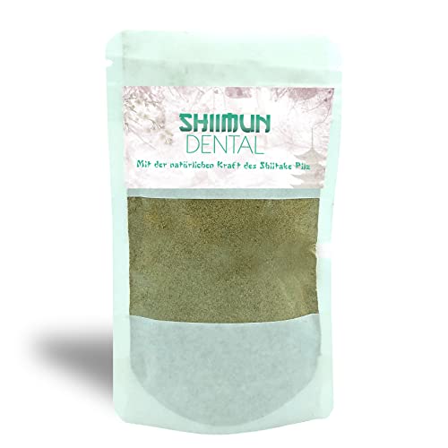 Bellfor Shiimun Dental – Natürliche Zahnpflege für Hunde – 120 g – Nahrungsergänzung mit Shiitake & Kamille – Unterstützt Zahnfleisch & Maulgesundheit von Bellfor