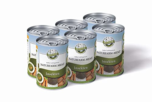 Bellfor Hundenassfutter Getreidefrei mit Insektenprotein - Naturfarm-Menü 6 x 400 g. Ideal für Ernährungssensible Hunde, Reich an Vitaminen & Mineralien. Optimal für Hunde mit Allergien. Bellfor Hundenassfutter Getreidefrei mit Insektenprotein - Naturfarm-Menü 6 x 400 g. Ideal für Ernährungssensible Hunde, Reich an Vitaminen & Mineralien. Optimal für Hunde mit Allergien. von Bellfor