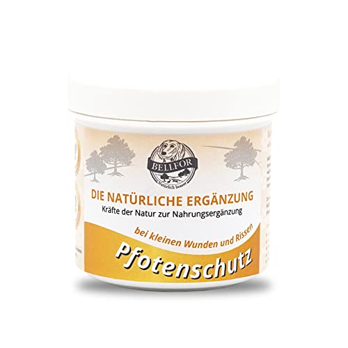 Bellfor Natürliche Salbe für Pfotenschutz Hunde Calendula, Kokosfett & Insektenfett – Natürlicher Schutz gegen Schnee, EIS & Streusalz - Antibakteriell und Pflegend - 100 ml. von Bellfor