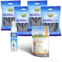 Bellfor Sparset für eine optimale Zahnpflege beim Hund - Dental Pulver 80 g + Dental Sticks 4 x 100 g + Dental Spray 100 ml von Bellfor