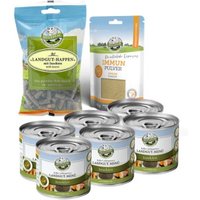 Bellfor Sparset für kleine Hunde mit Leishmaniose - Landgut-Menü 6 x 200 g + Landgut-Happen 200 g + Immun 80 g von Bellfor