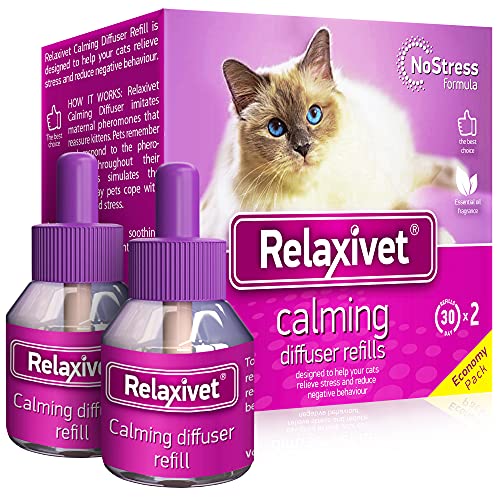 Relaxivet 2X Beruhigungsmittel für Katzen - Hunde und Katzen Beruhigung Steckdose Nachfüller & Pheromone Katzen Nachfüllflakon gegen Konflikte Relaxivet 2X Beruhigungsmittel für Katzen - Hunde und Katzen Beruhigung Steckdose Nachfüller & Pheromone Katzen Nachfüllflakon gegen Konflikte von Beloved Pets
