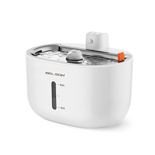 DU-W01W Automatische Tränke Belson für Hunde und Katzen, 3 l, Anschluss über App, Präsenzmelder, ohne Kabel mit 5200 mAh Batterie, 5-lagiger Filter, DU-W01W Automatische Tränke Belson für Hunde und Katzen, 3 l, Anschluss über App, Präsenzmelder, ohne Kabel mit 5200 mAh Batterie, 5-lagiger Filter, von Belson
