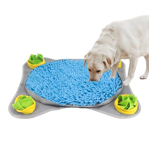 Schnüffelmatte für Hunde, 38,1 x 55,9 cm, interaktives Hundespielzeug, Schnüffelmatte, Futtermatte für Hunde, für langsames Fressen und Beschäftigung von Bemodst
