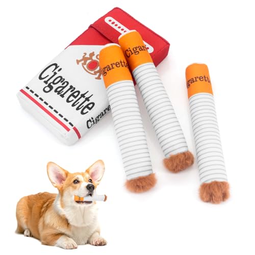 Zigarette Hundespielzeug, Interaktives Zigaretten Hundespielzeug, Zigarre Hundespielzeug, Plüsch Haustier Kauspielzeug, Lustiges Hundespielzeug, für Kleine Mittlere Rassen Zigarette Hundespielzeug, Interaktives Zigaretten Hundespielzeug, Zigarre Hundespielzeug, Plüsch Haustier Kauspielzeug, Lustiges Hundespielzeug, für Kleine Mittlere Rassen von Bemodst
