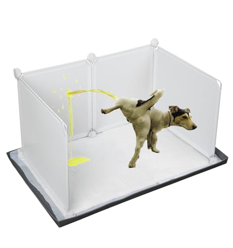 Hundetoilette mit hohen Wänden, für den Innenbereich, für kleine bis mittelgroße Hunde wie Corgie, Französische Bulldogge, etc. Kein Verschütten, Silikon-Urinierpad-Halter für Hunde, funktioniert mit Hundetoilette mit hohen Wänden, für den Innenbereich, für kleine bis mittelgroße Hunde wie Corgie, Französische Bulldogge, etc. Kein Verschütten, Silikon-Urinierpad-Halter für Hunde, funktioniert mit von Bencacawinstyle