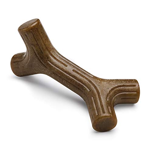 Benebone Bacon Stick Hundespielzeug, echtes Holz, langlebig, klein von Benebone