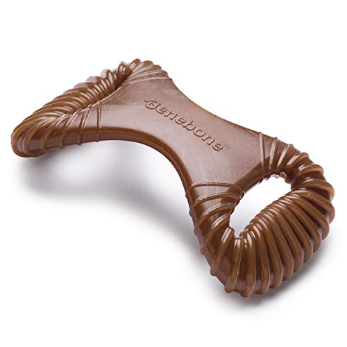 Benebone Langlebiges Dental-Kauspielzeug für Hunde für Aggressive Kauer, echte Erdnuss, groß, verbessertes Design. von Benebone