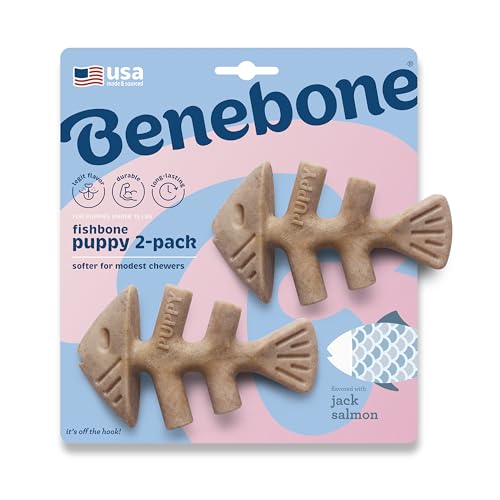 Benebone - Fishbone Puppy 2-Pack Mini 12cm - (81005421033) von Benebone