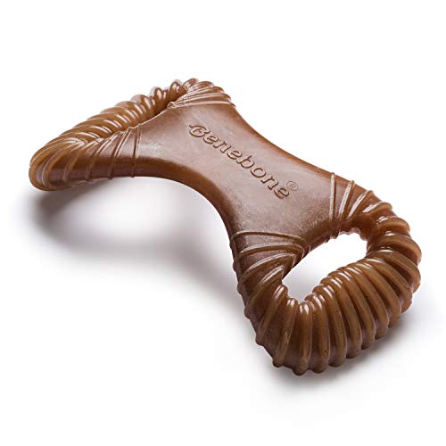 Benebone Zahnkauspielzeug mit Erdnussgeschmack, Normale Größe, Dunkelbraun von Benebone