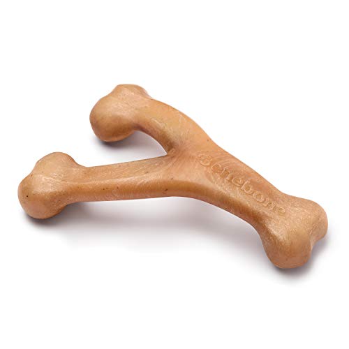 Benebone Fork Kauspielzeug für Hunde, langlebig, für Aggressive Kauer, echtes Huhn, riesig von Benebone