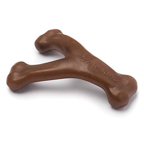 Benebone Wishbone für Hunde, Erdnussgeschmack, klein – Knochenspielzeug für kräftiges Kauen von Benebone