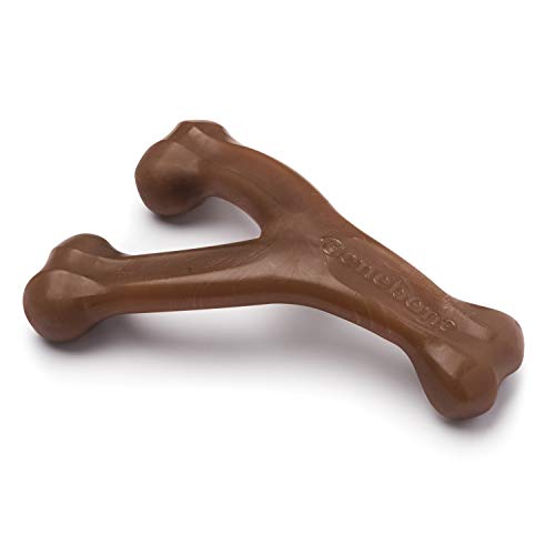 Benebone Wishbone Echter Erdnüsse Medium Langlebiges Hundekauspielzeug für Aggressive Kauer von Benebone