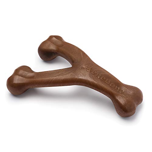 Benebone Wishbone Echter Erdnüsse XL Langlebiges Hundekauspielzeug für Aggressive Kauer von Benebone