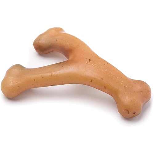 Benebone Wishbone Robustes Kauspielzeug für aggressive Kauer, echtes Huhn, Small von Benebone