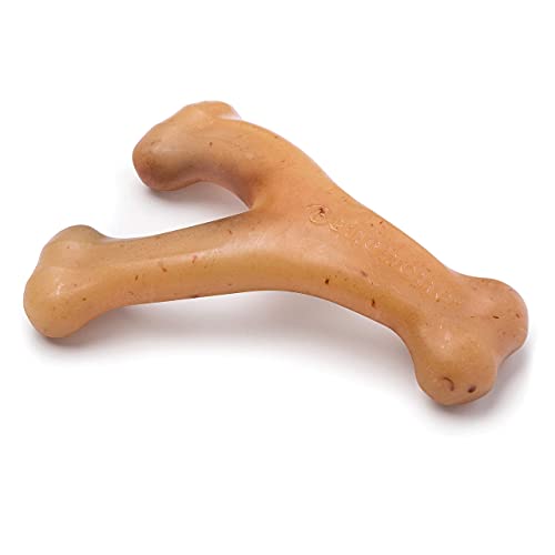 Benebone Wishbone Echter Huhn Klein Langlebiges Hundekauspielzeug für Aggressive Kauer von Benebone