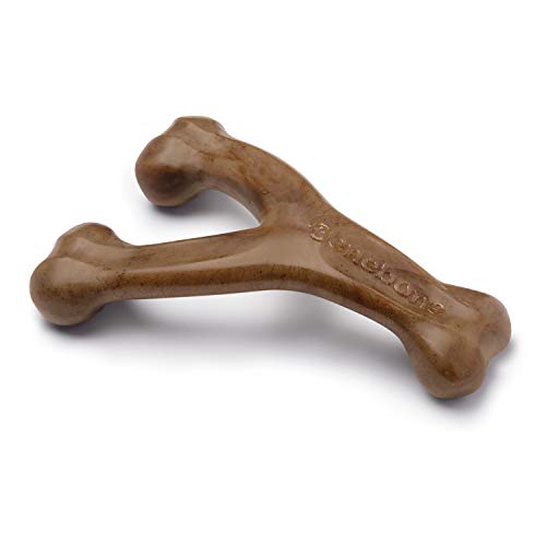 Benebone Wishbone Echter Speck Klein Langlebiges Hundekauspielzeug für Aggressive Kauer von Benebone