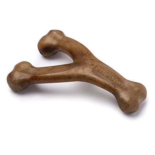 Benebone Wishbone für Hunde, mittlerer Speckgeschmack – Knochenspielzeug für energiegeladenes Kauen von Benebone