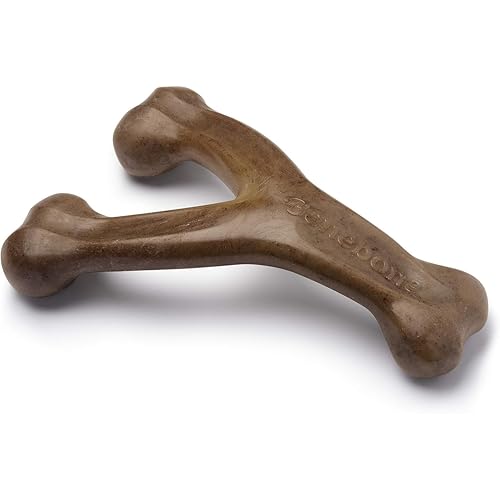 Benebone Wishbone Langlebiges Kauspielzeug für Aggressive Kauer, echter Speckgeschmack, Größe XL von Benebone