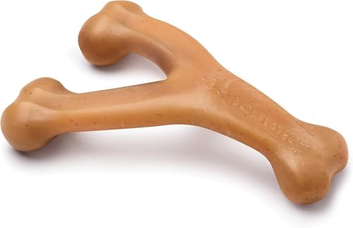 Benebone Wishbone Langlebiges Kauspielzeug für Aggressive Kauer, echter Huhngeschmack, Größe L von Benebone