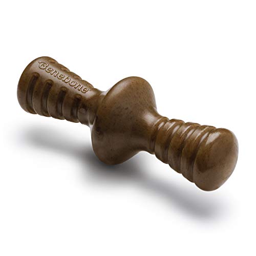 Benebone Zaggler, unzerstörbares Kauspielzeug für Hunde, für Aggressive Kauer, langlebig, resistent gegen Langeweile für Hunde, echter Speckgeschmack, für mittelgroße Hunde, von Benebone
