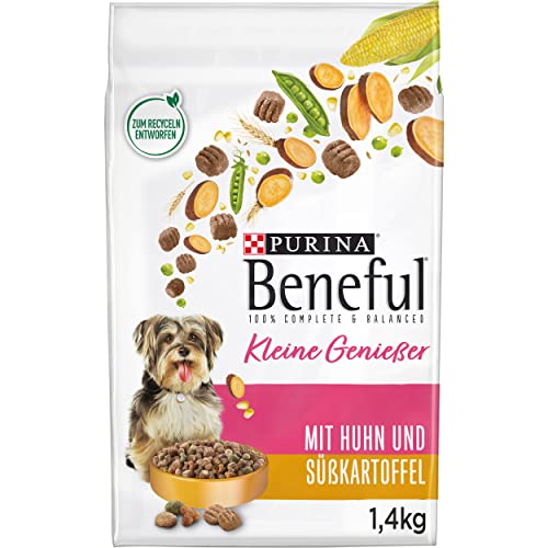 Beneful Beneful PURINA BENEFUL Kleine Genießer Hundefutter trocken für kleine Rassen, mit Huhn, 6er Pack (6 x 1,4kg) von Beneful