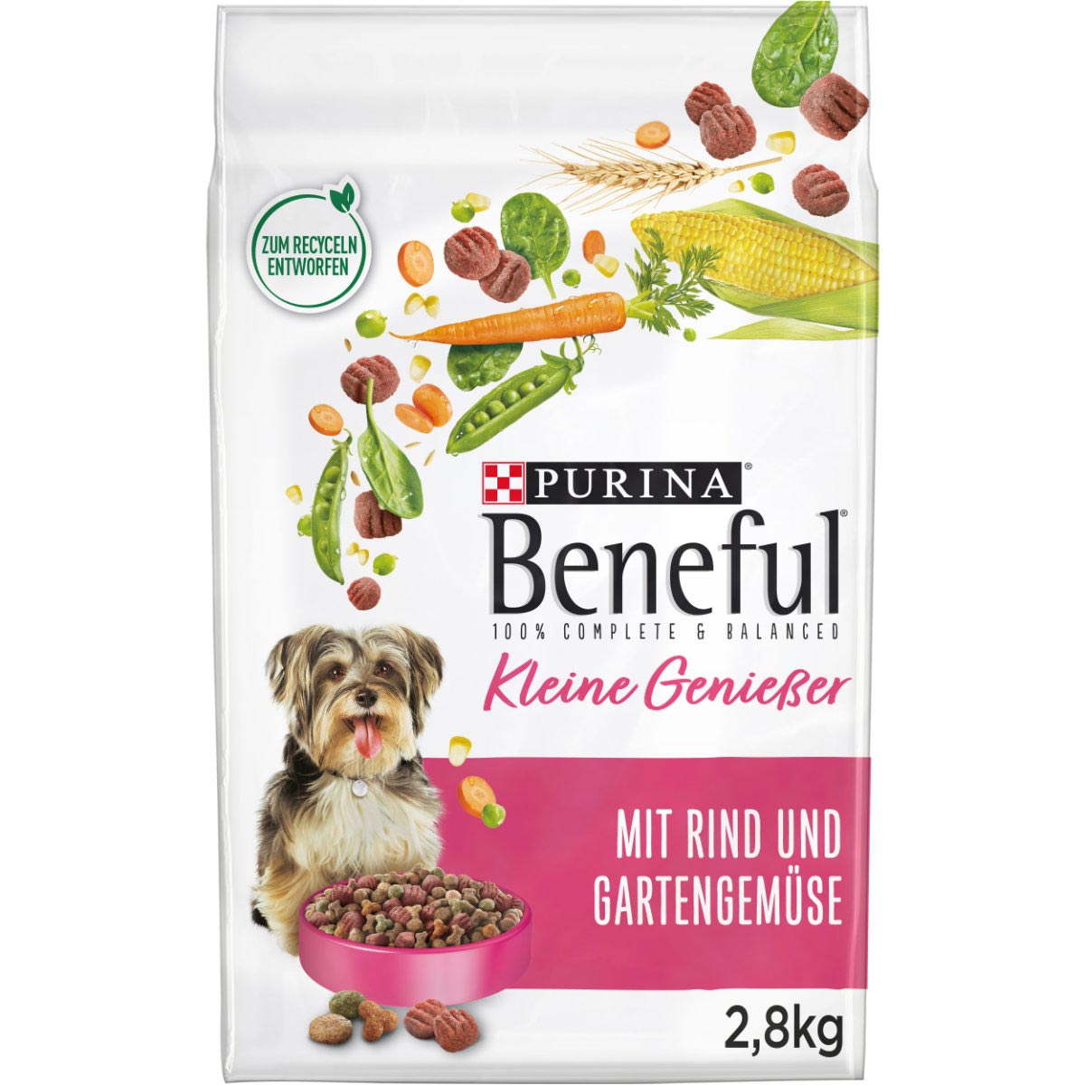 PURINA BENEFUL Kleine Genießer, Rind & Gemüse 2,8kg von Beneful