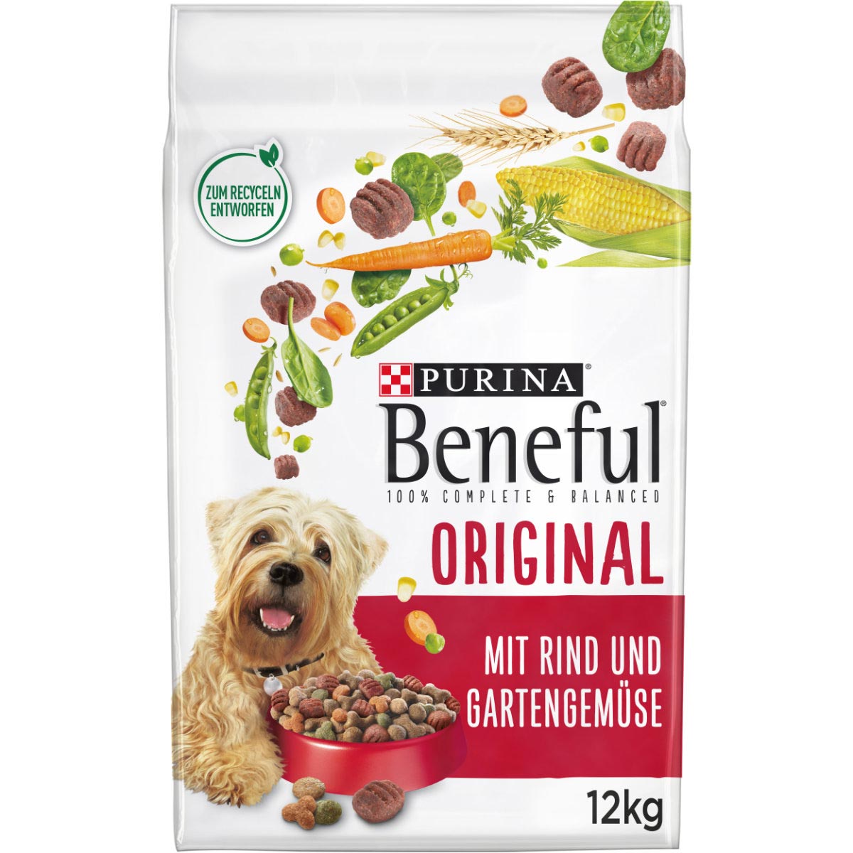 PURINA BENEFUL Original, Rind & Gemüse 12kg von Beneful