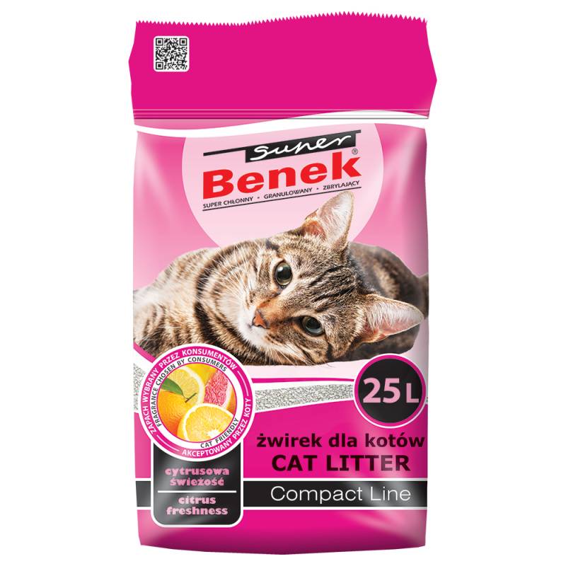Super Benek Compact Citrus Freshness - 25 l (ca. 20 kg) von Benek