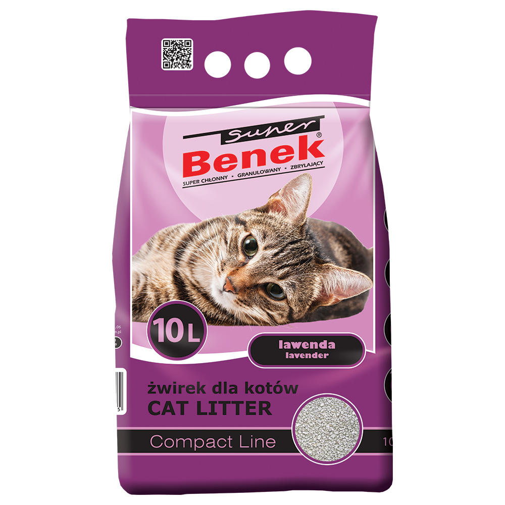 Super Benek Compact Lavender -  10 l (ca. 8 kg) von Benek