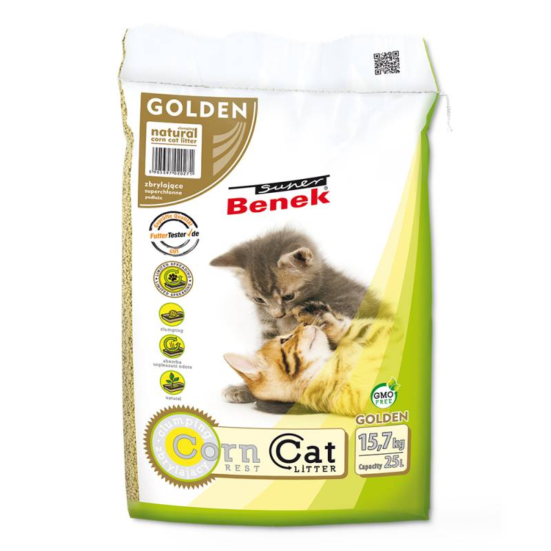 Super Benek Corn Cat Golden - 25 l (ca. 15,7 kg) von Benek