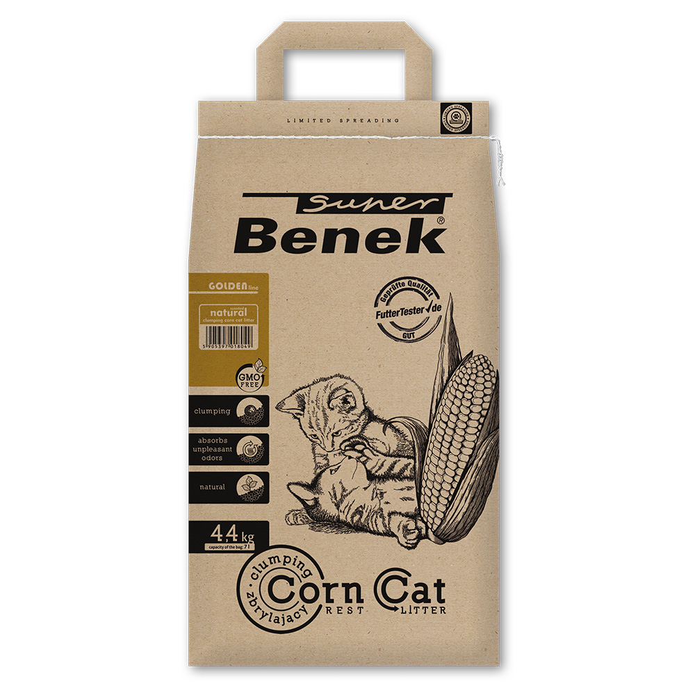 Super Benek Corn Cat Golden - 7 l (ca. 4,4 kg) von Benek