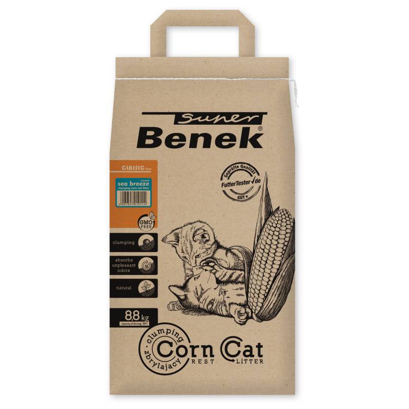Super Benek Corn Cat Meeresbrise - 14 l (ca. 8,8 kg) von Benek