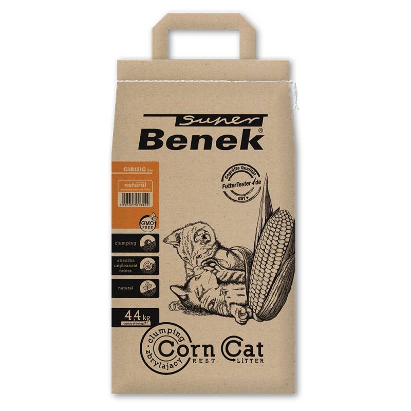 Super Benek Corn Cat Natural - 7 l (ca. 4,4 kg) von Benek