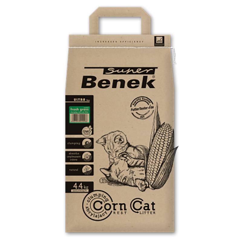 Super Benek Corn Cat Ultra Frisches Gras - 7 l (ca. 4,4 kg) von Benek