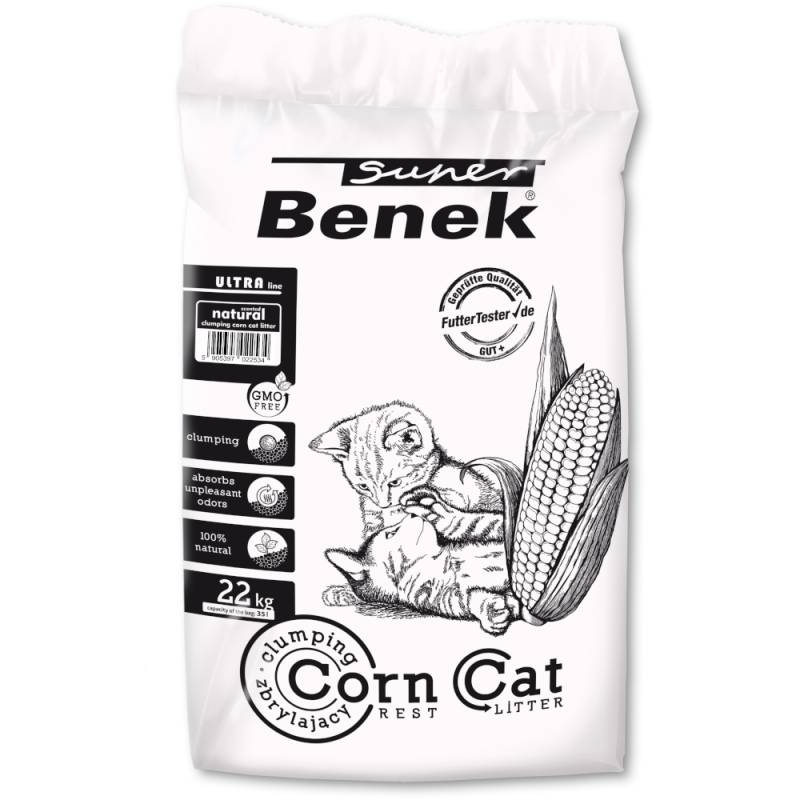 Super Benek Corn Cat Ultra Natural - 35 l (ca. 22,5 kg) von Benek