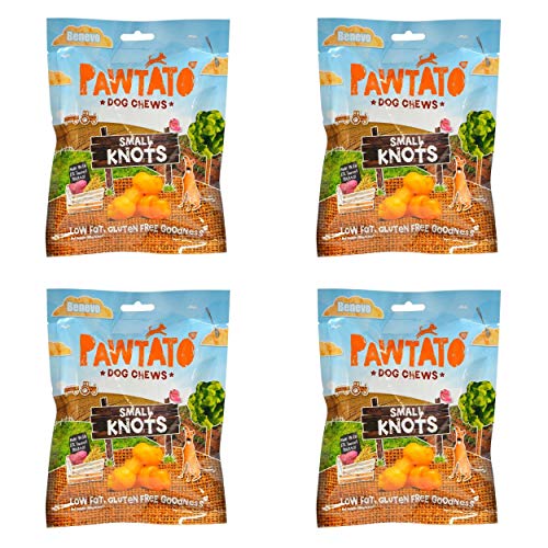 Benevo Pawtato Kauspielzeug für Hunde, klein, 150 g, 4 Stück von Benevo
