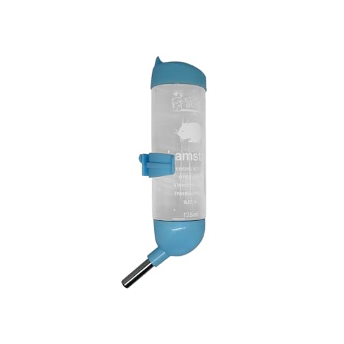 Benixmidart Meerschweinchen-Wasserflasche, kein Tropfen, Kunststoff-Hamster-Wasserflasche mit Aufhängeklemme, Hamsterkäfig-Zubehör, hängende Wasserflasche, Hamster-Wasserspender, Wasserflasche (Blau Benixmidart Meerschweinchen-Wasserflasche, kein Tropfen, Kunststoff-Hamster-Wasserflasche mit Aufhängeklemme, Hamsterkäfig-Zubehör, hängende Wasserflasche, Hamster-Wasserspender, Wasserflasche (Blau von Benixmidart