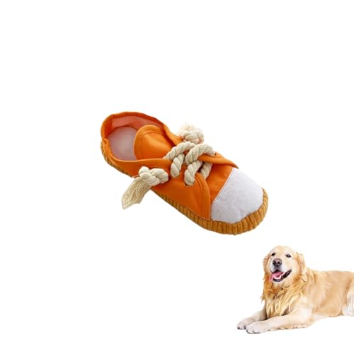 Benixmidart Quietschendes Hundespielzeug, interaktives quietschendes Hundespielzeug, Kauspielzeug mit Innengeräusch zum Energieverbrauch und Stressabbau (Orange) von Benixmidart