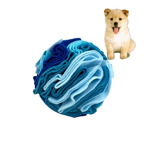 Benixmidart Schnüffelball für Hunde, interaktiver Schnüffelball, Hundeanreicherung, Schnüffelball, Hunde-Puzzle-Futterstation für Übung, Schnüffeltraining und langsames Füttern (Blau, 15 cm) von Benixmidart