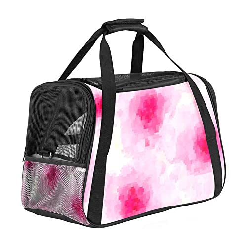 Pink Blossom Transporttasche für Katzen und Hunde, mit doppeltem Reißverschluss, Sicherheitskleidung für Haustiere, zum Wandern, Reisen, für den Außenbereich von Bennigiry