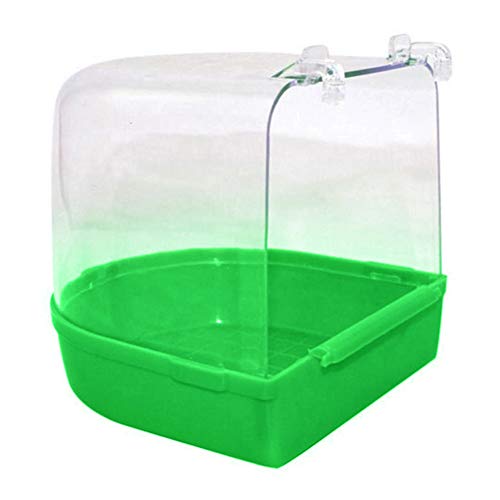 Benoon Hängender Käfig Haustier Vogel Papagei Transparente Badewanne Badewanne Duschbox Hängender Käfig Dekor Grün Benoon Hängender Käfig Haustier Vogel Papagei Transparente Badewanne Badewanne Duschbox Hängender Käfig Dekor Grün von Benoon