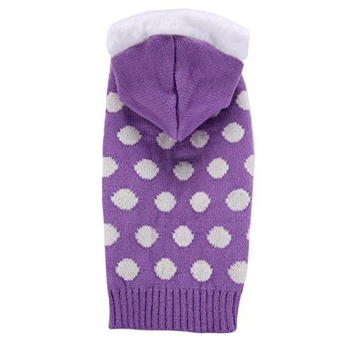 Pet Puppy Cat Cute Cotton Warm Hoodies Coat Sweater Pet Hoodie Wave Dot Pattern Dress up Soft Texture Knitted Pet Cats Sweater Outfit for Large Dogs Pet Pullover Hooded for Autumn von Benoon