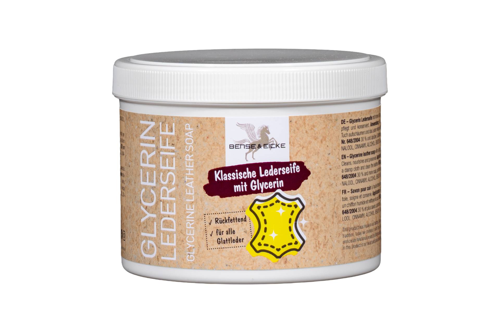 Bense & Eicke Glycerin Lederseife 500 g Sattelseife von Bense & Eicke