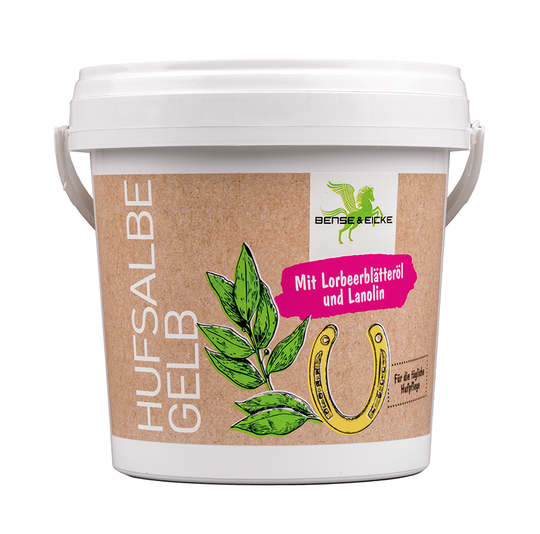 Bense & Eicke Hufsalbe gelb 1L Der Klassiker bei der Hufpflege Bense & Eicke Hufsalbe gelb 1L Der Klassiker bei der Hufpflege von Bense & Eicke